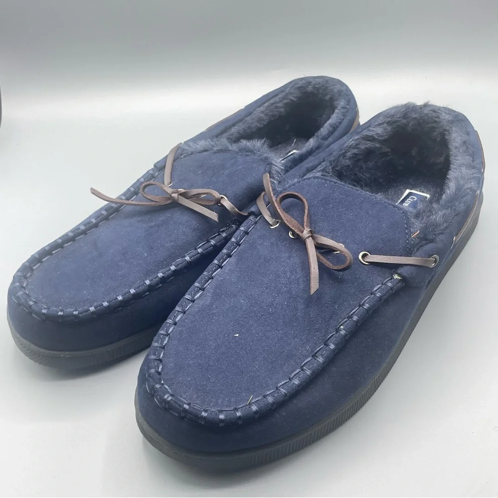 Club Room Navy‎ Suede Loafers